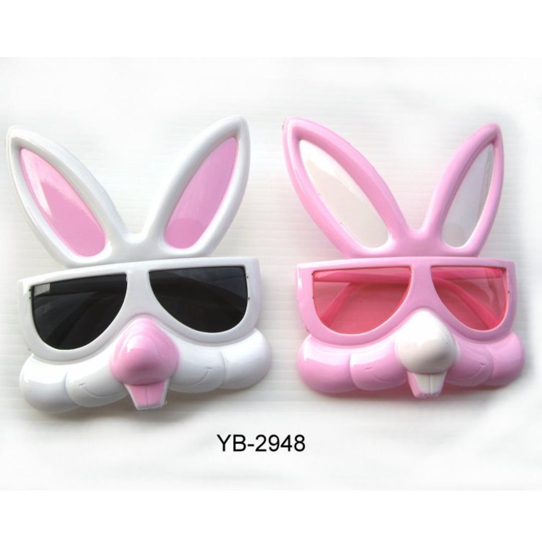 YB-2948 兔子眼鏡-粉紅/白色